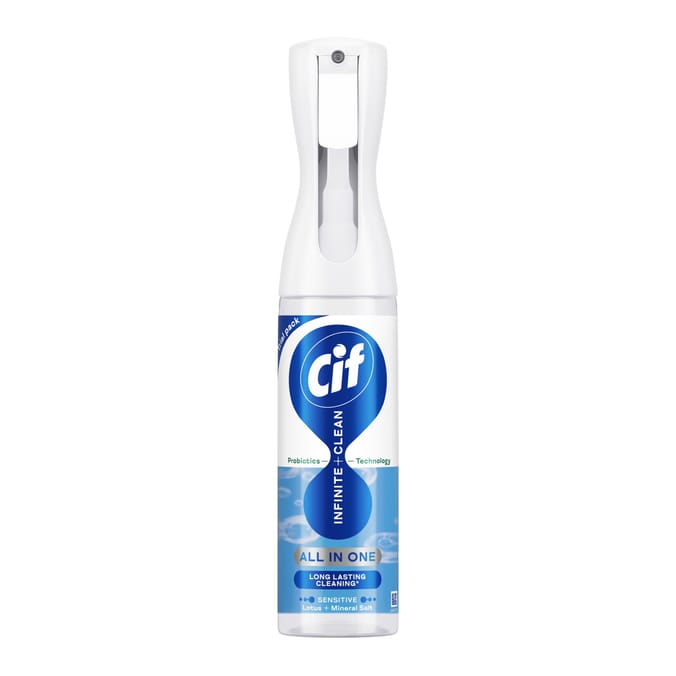 Cif Infinite Clean All in One Cleaner Spray 250ml - Sensitive Lotus & Mineral Salt