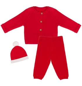 Originals Red 3 Piece Knitted Set