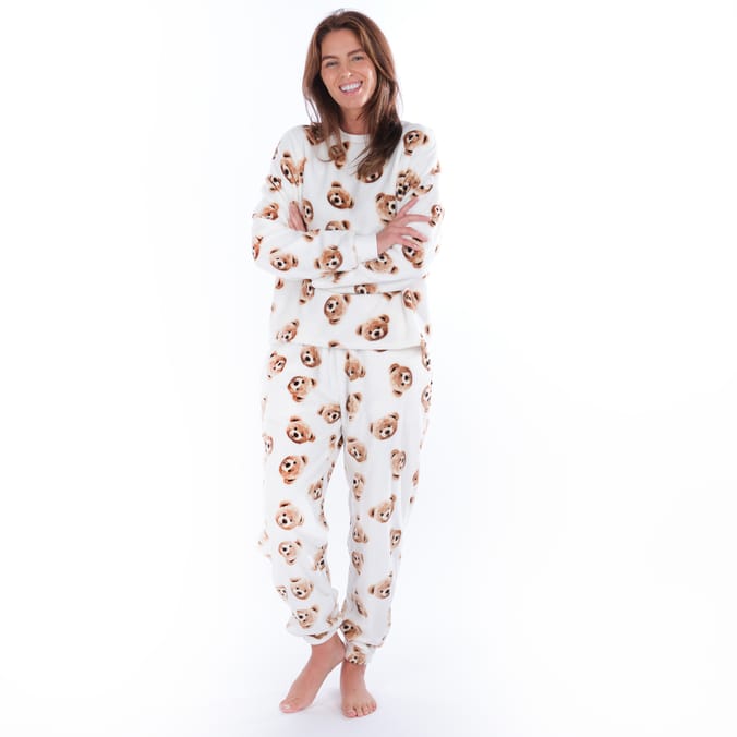 Originals Ladies Fleece Bear Pyjamas