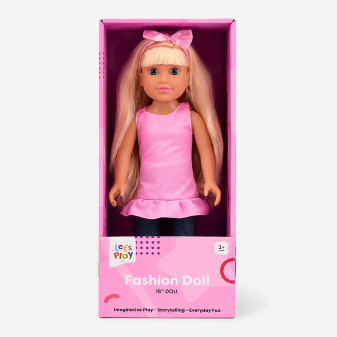 Let's Play Fashion Doll 18" - Blonde