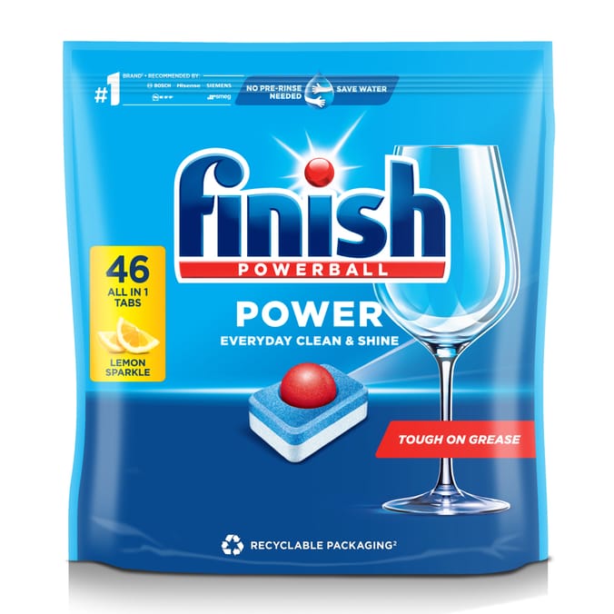 Finish Power All in One Dishwasher Tablets Lemon - 46 Tabs