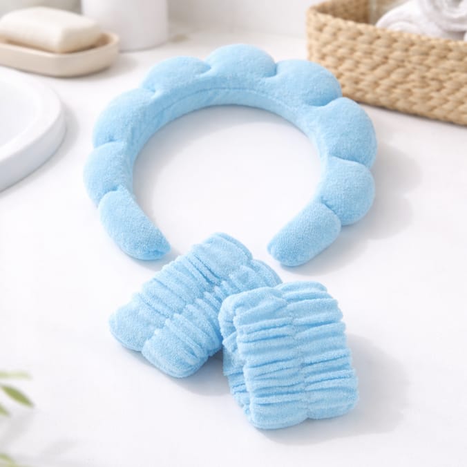 Headband and Wrist Wash Bands
