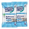 Power Action XL Bathroom Wipes 25s  x2