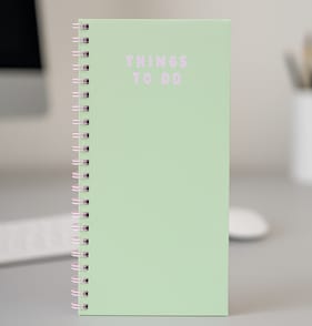 Stationery Store Things To Do Notebook - Green