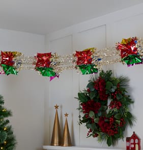 Festive Feeling Tinsel Garland - Multi-Colour
