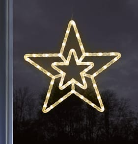 Prestige Battery Operated LED Window Light - Warm White Star
