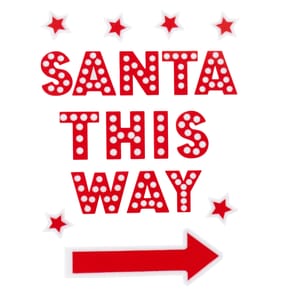 Festive Feeling Christmas Flocked Window Stickers