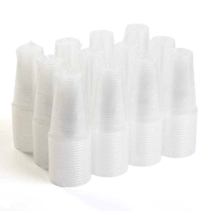 Clear Plastic Tumblers x12