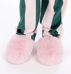 Originals Kids Pink Fur Cloud Slippers