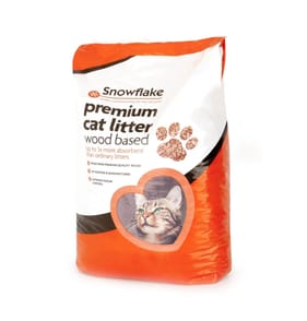 Snowflake Premium Wood Based Cat Litter 15l