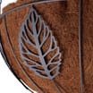 Jardin Grey Leaf Wall Basket