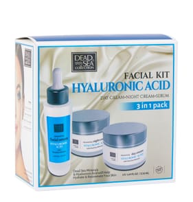 Dead Sea Collection Hyaluronic Acid 3 In 1 Facial Kit
