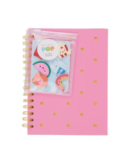 Scribble Pop Silicone Notebook With Badges