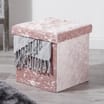 Crushed velvet storage box home bargains deals