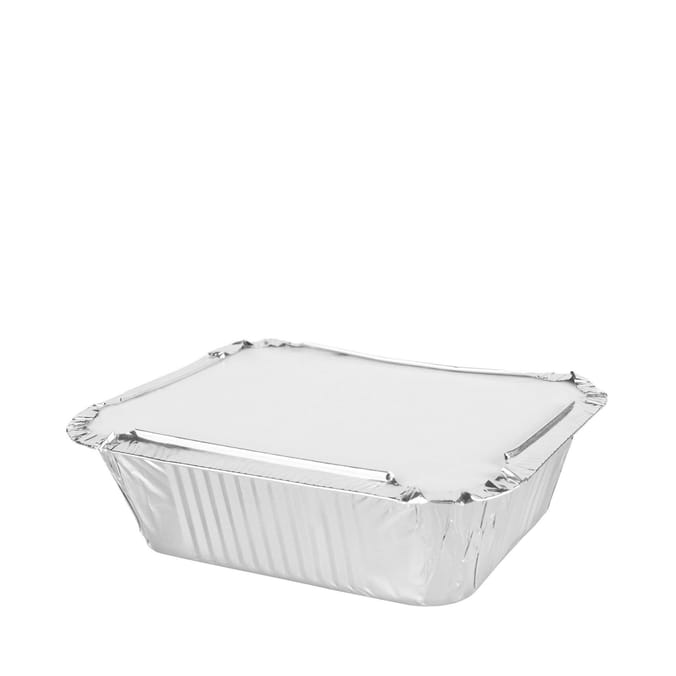 Kitchen Solutions Medium Foil Trays & Lids 12 Pack x12