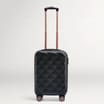 Salisburys Embossed Quilted Shell Suitcase - Black