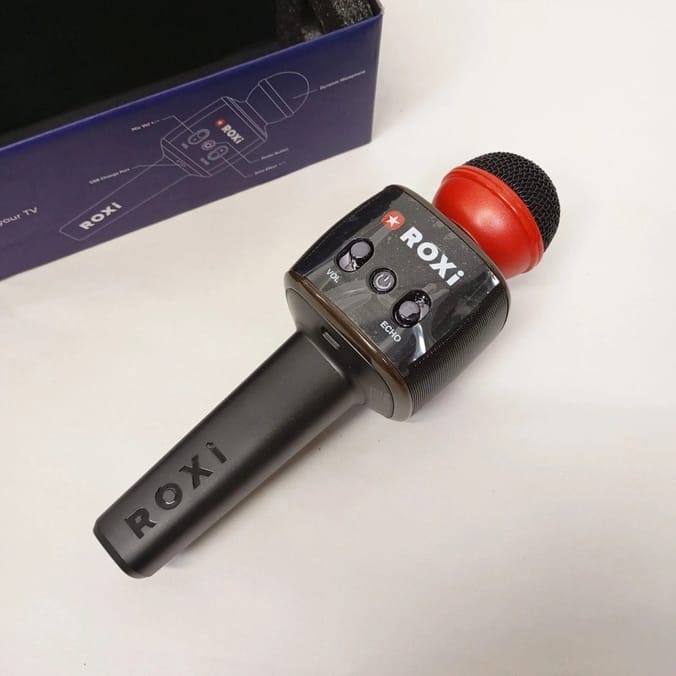Roxi Wireless Karaoke Microphone with Built-In Speaker & Echo Control