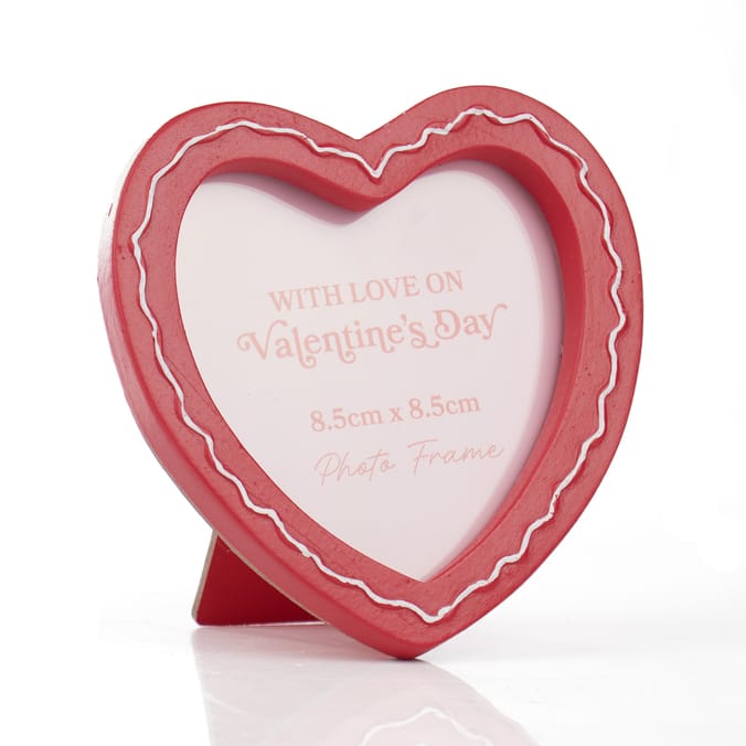 With Love Heart Photo Frame 8.5cm