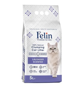 Felin 100% Natural Clumping Cat Litter 5l - Lavender Scented