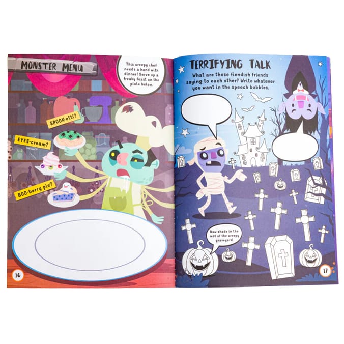 Spooky Neon Sticker Book