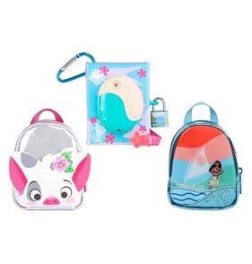 Real Littles Fan Favourites Triple Pack Backpack, Bag & Journal with 15+ Micro Surprises - Disney Moana