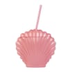 Shell Tumbler With Straw