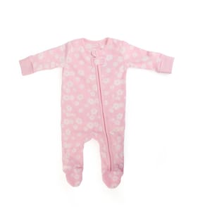 Pure Baby Baby Fleece Sleepsuit Pink - 9-12 Months