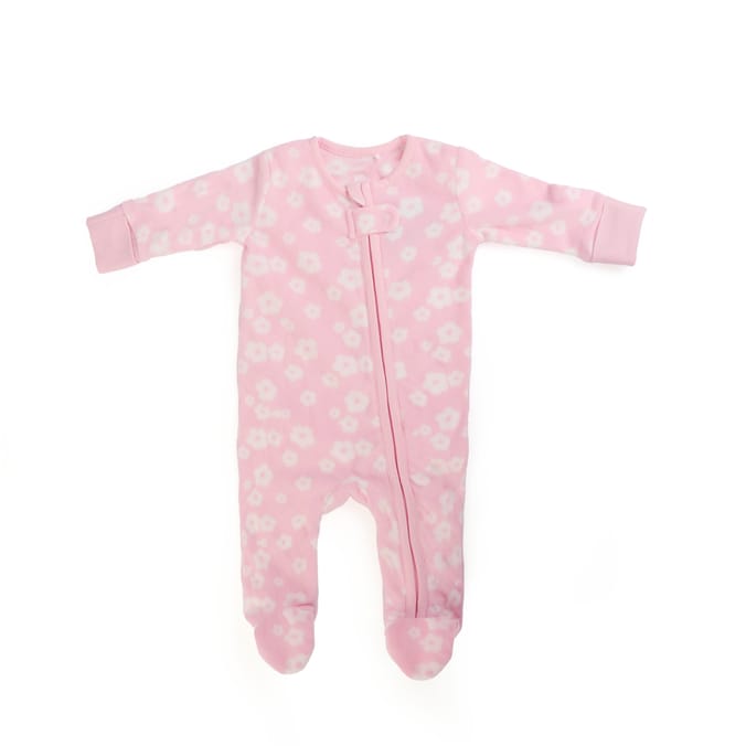 Pure Baby Baby Fleece Sleepsuit | Home Bargains