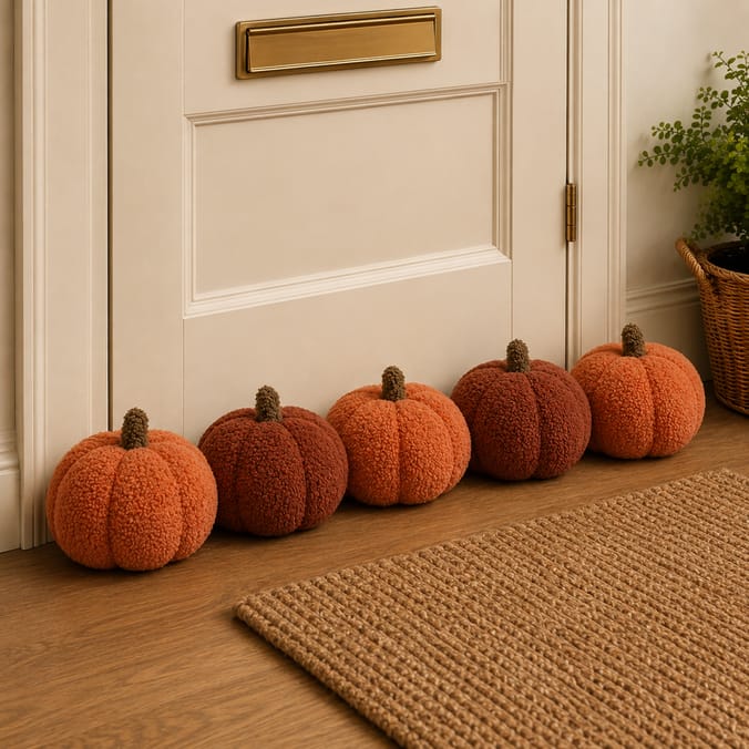 The Lifestyle Edit Draft Excluder Pumpkin