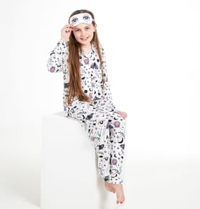 Mystic Midnight By Originals Girls Button Up Pyjamas