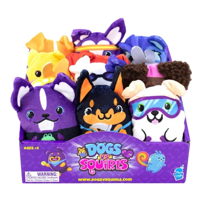 Dogs Vs. Squirls - 4 Inch Plush