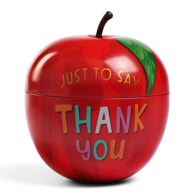 Thank You Teacher Apple Biscuit Tin