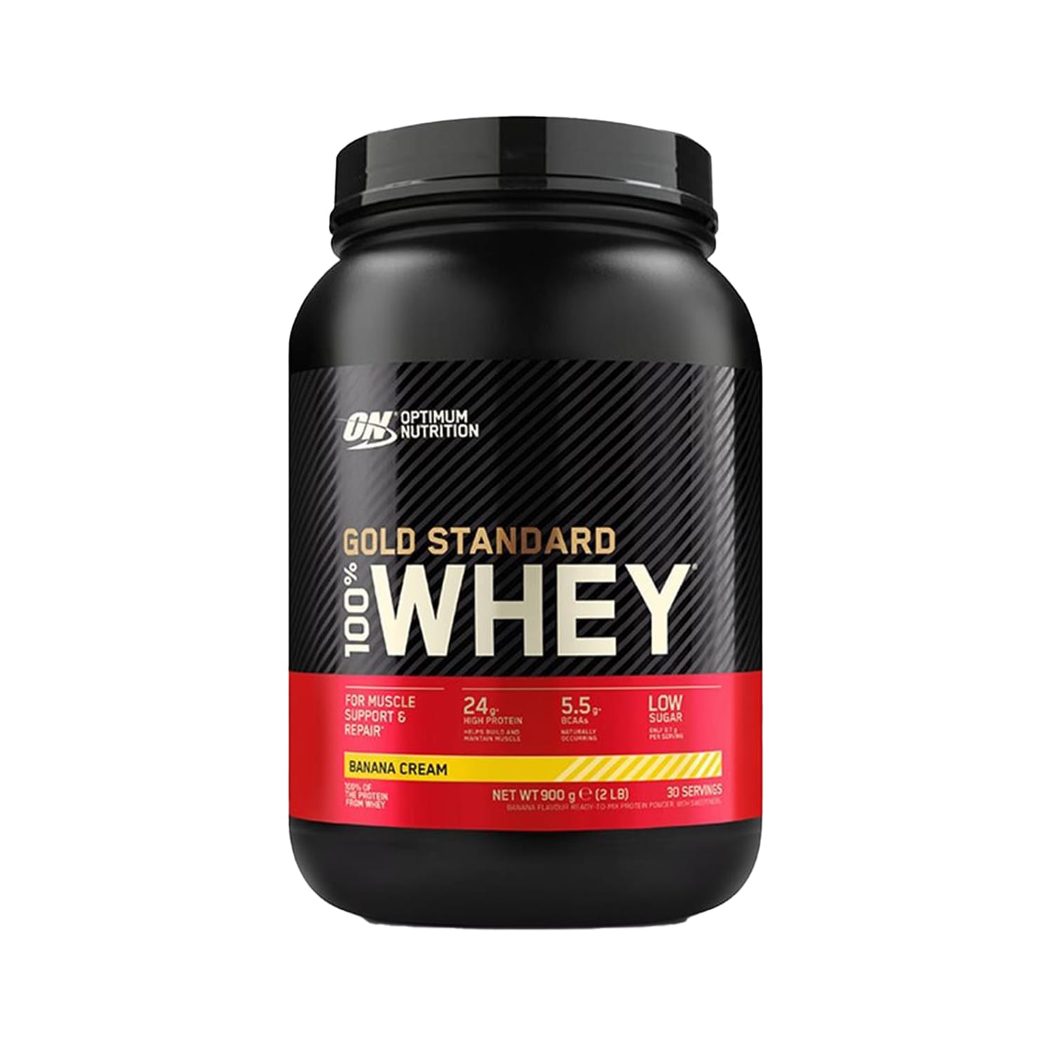 Optimum Nutrition Gold Standard 100 Whey Protein 900g Banana Cream Home Bargains