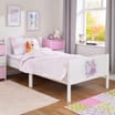 Liberty House Toys Kids White Single Bed – Princess and Unicorn