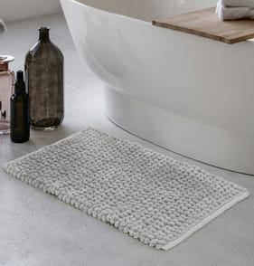 Home Collections Jumbo Chenille Bath Mat - Light Grey