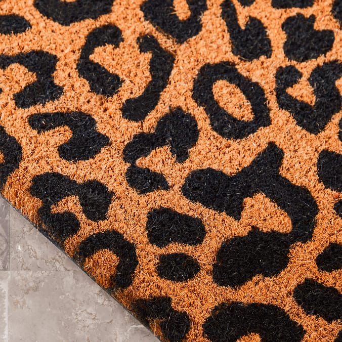 Home Collections Printed Pattern Coir Matt - Leopard