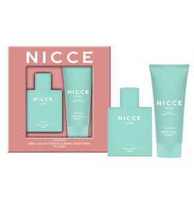 Nicce Icon For Her Eau De Toilette & Body Wash Gift Set - Lychee Amber & Vanilla