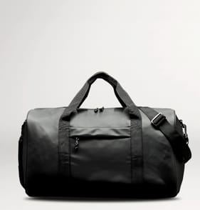  Salisburys PU Leather Weekender Bag - Black