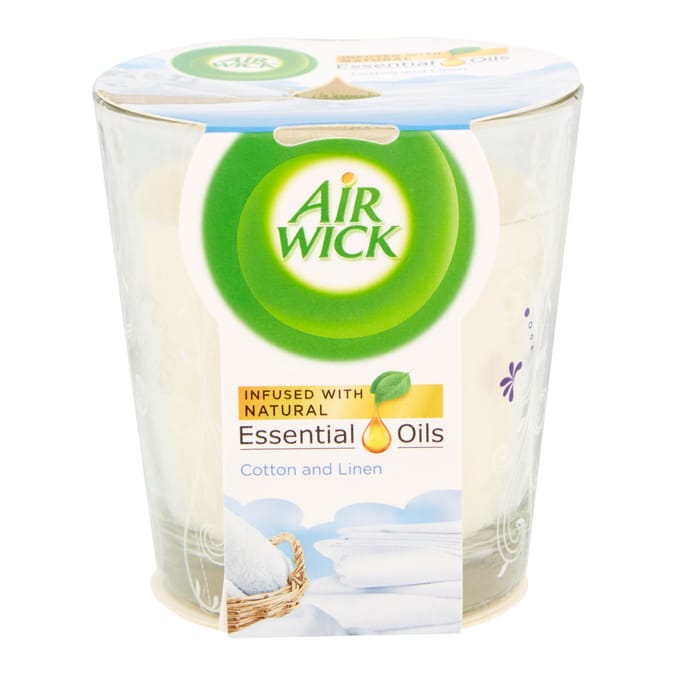 Airwick Cotton And Linen Scented Candle 105g