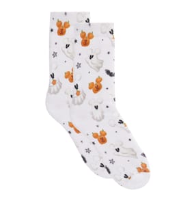 Disney Mickey & Friends Adults Ghost Socks - Size 3-7