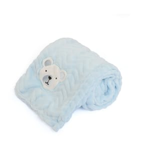 Pure Baby Superset Baby Pram Blanket - Blue