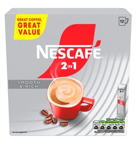 Nescafe 2in1 Instant Coffee Sachets 12x 9g