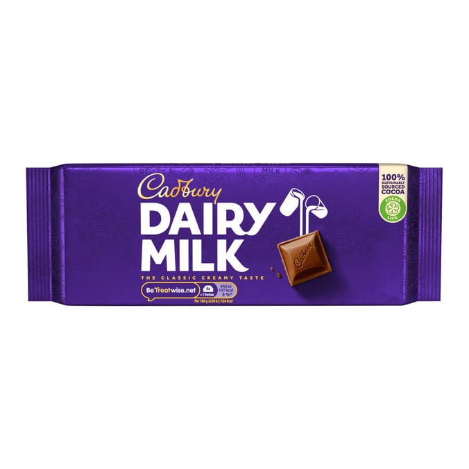 Cadbury Dairy Milk Chocolate Bar 180g