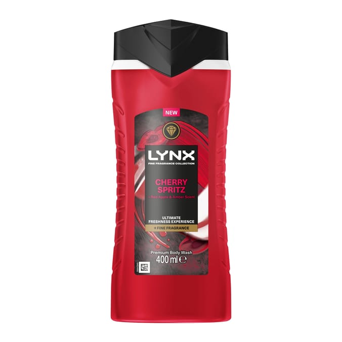 Lynx Fine Fragrance Body Wash 400ml - Cherry Spritz