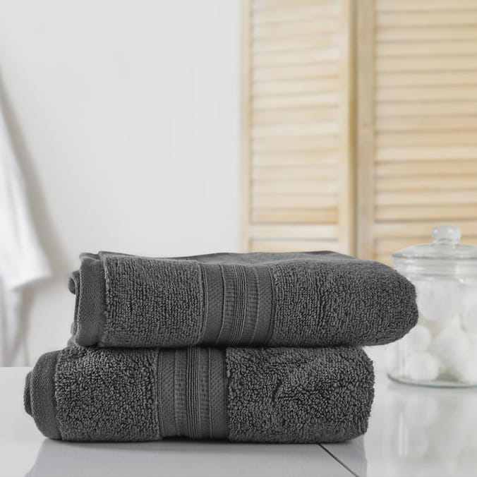 Home Collections Charcoal 2 Luxury Hand Towels