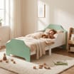 Liberty House Toys Two Tone Bed & 9 Bin Storage Set - White & Green