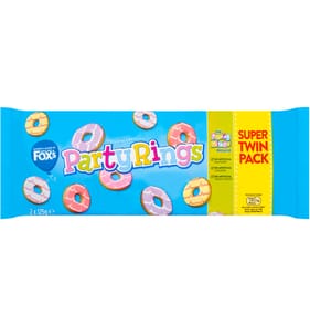 Fox's Party Rings Super Twin Pack 250g
