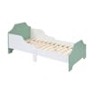 Liberty House Toys Two Tone Bed & 9 Bin Storage Set - White & Green