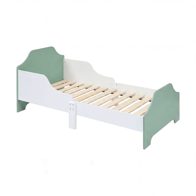 Liberty House Toys Two Tone Bed & 9 Bin Storage Set - White & Green