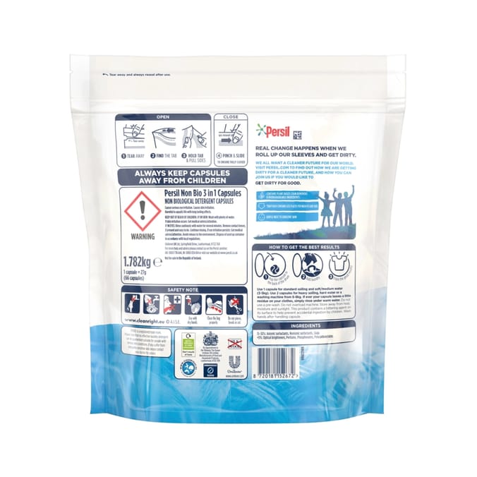 Persil Non Bio Laundry Washing Capsules 66 Wash